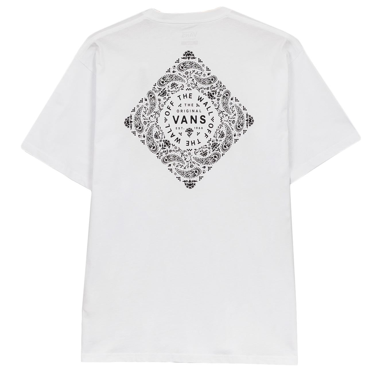 T-shirt  Bandana Paisly SS Vans VN0A7PLT WHT1WHITE VANS 