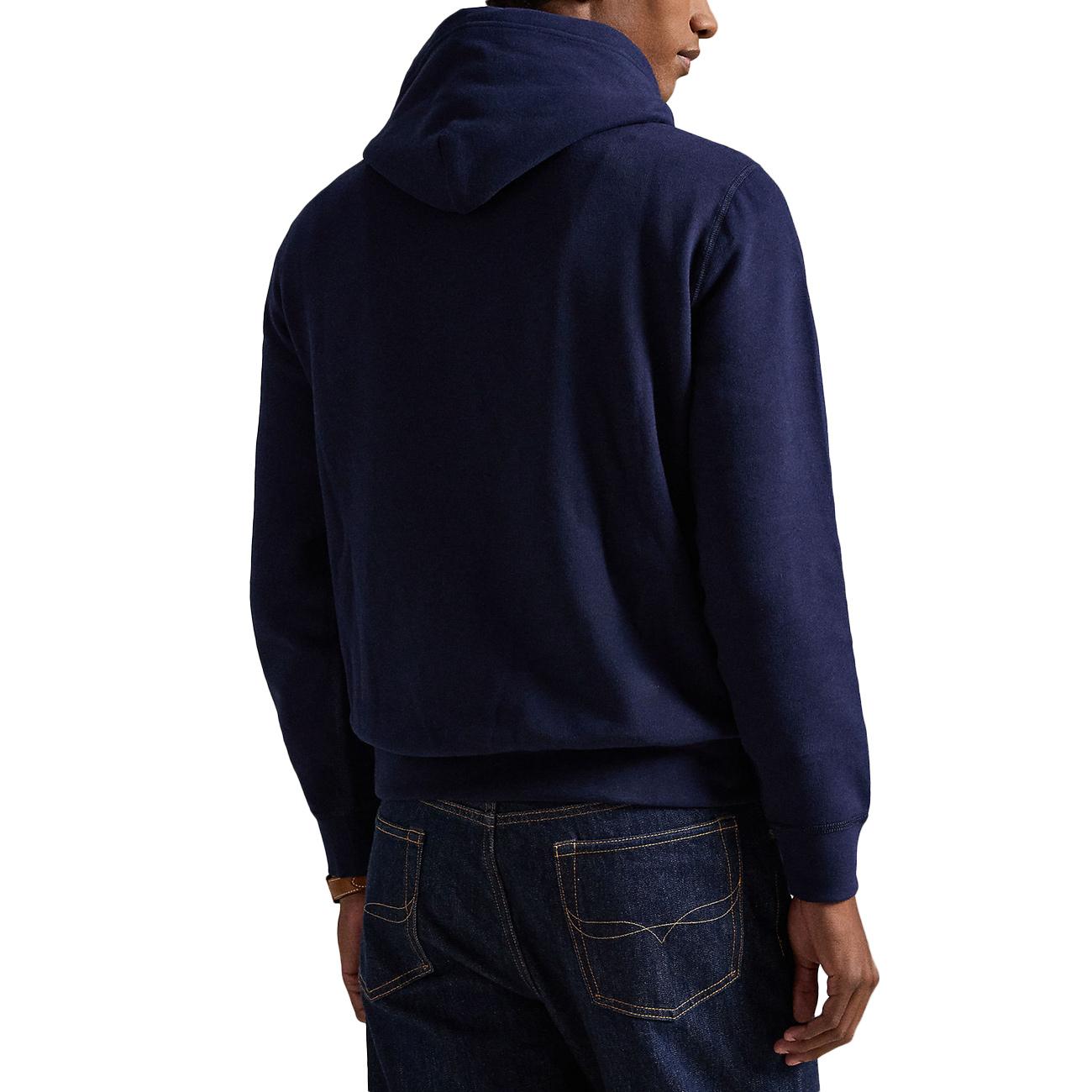 Felpa Con Cappuccio In Pile 710766778 007 CRUISE NAVY POLO RALPH LAUREN 