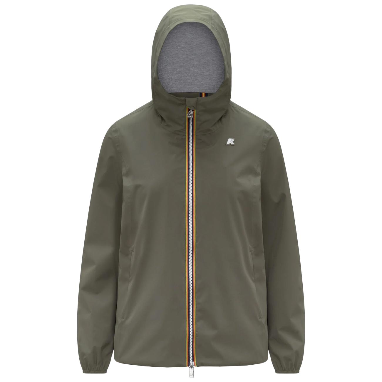 Giacca Impermeabile Marguerite Stretch Poly Jersey K8138PW V15 GREEN LICHEN K-WAY 