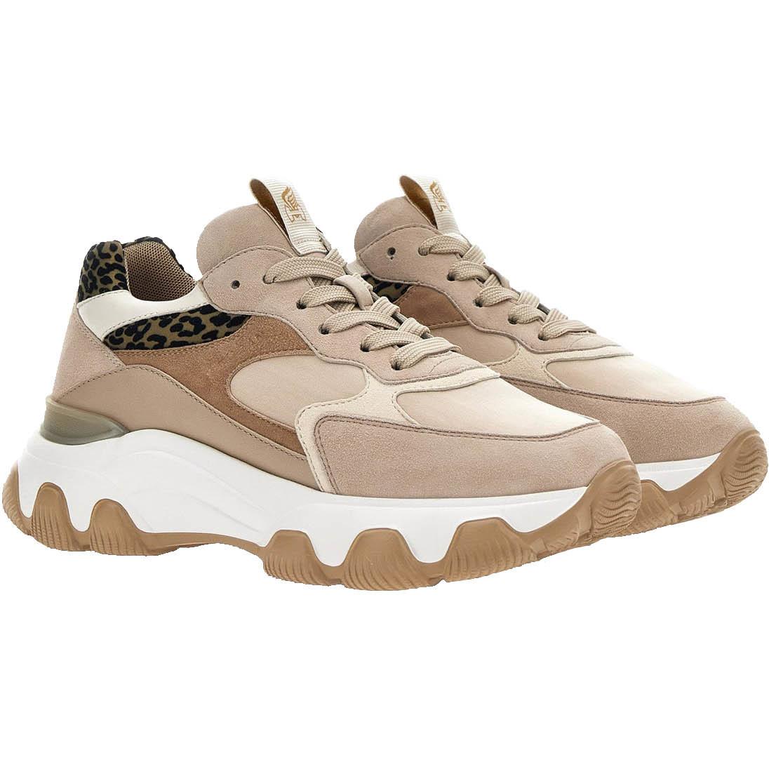 Sneakers Hyperactive Animalier Donna Beige Leopard HXW5400DG60AGZ0YBQ BEIGE/LEOPARD HOGAN 