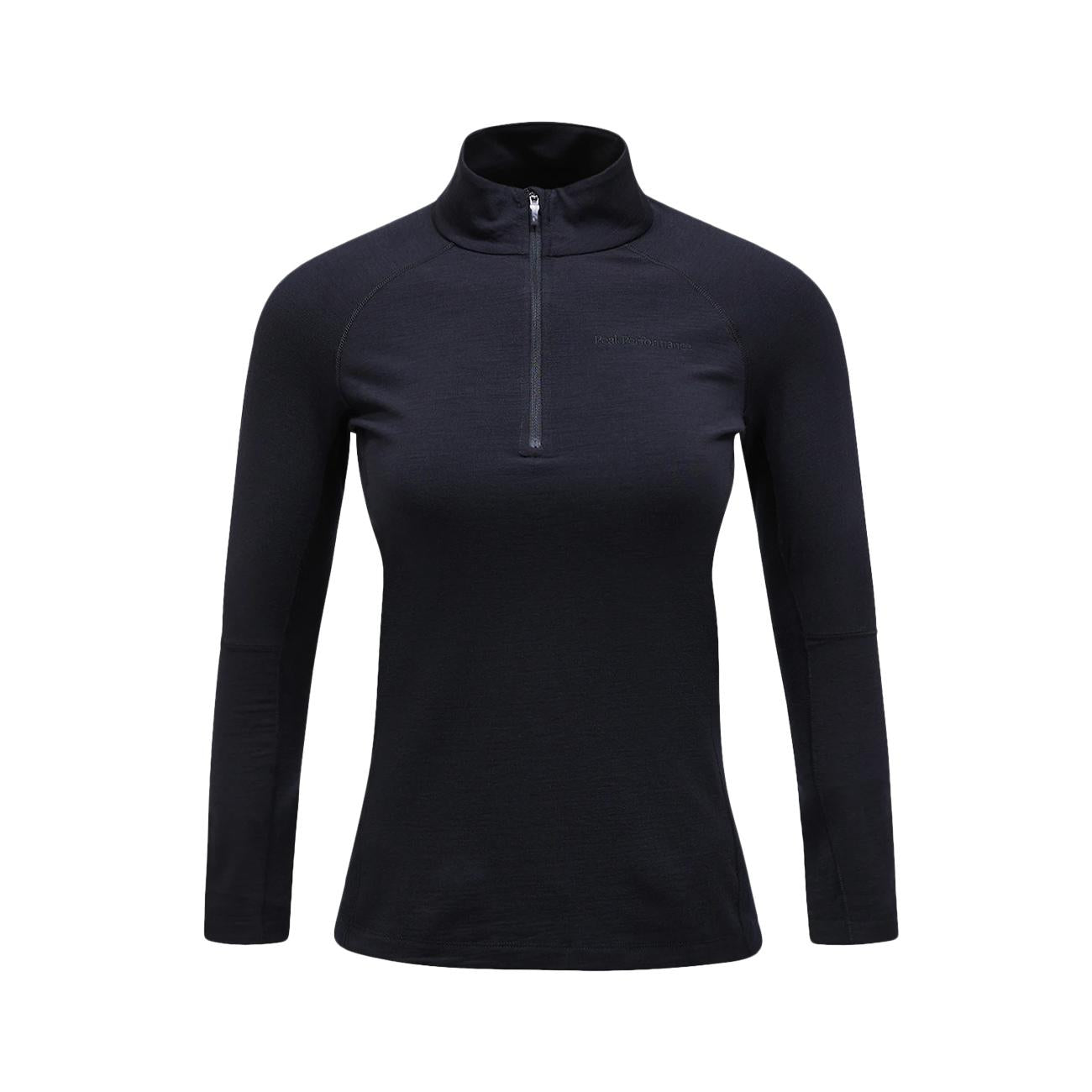 Maglia 1/2 Zip Magic Donna Black G78068 070 BLACK/BLACK PEAK PERFORMANCE 