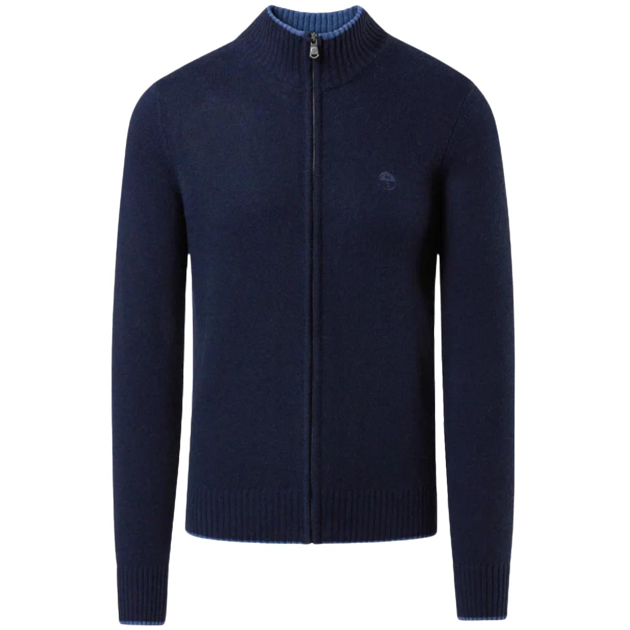 Cardigan Full Zip Finezza 12 699147 0802 NAVY BLUE NORTH SAILS 