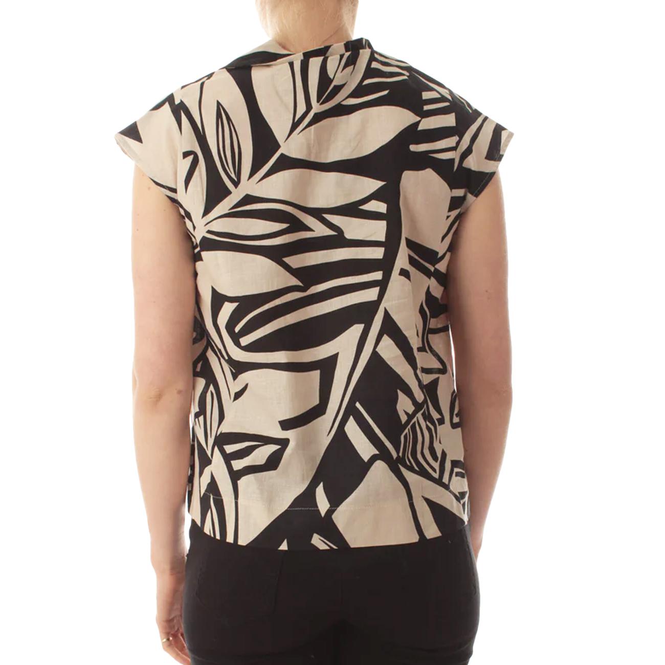 Camicia Bali Donna Foglia Nero BALI 2415111182200 007 FOGLIA NERO EMME MARELLA 