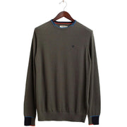 Maglia Girocollo Con Patch Sui Gomiti FM25W14MG A0804 ARMY FRED MELLO 