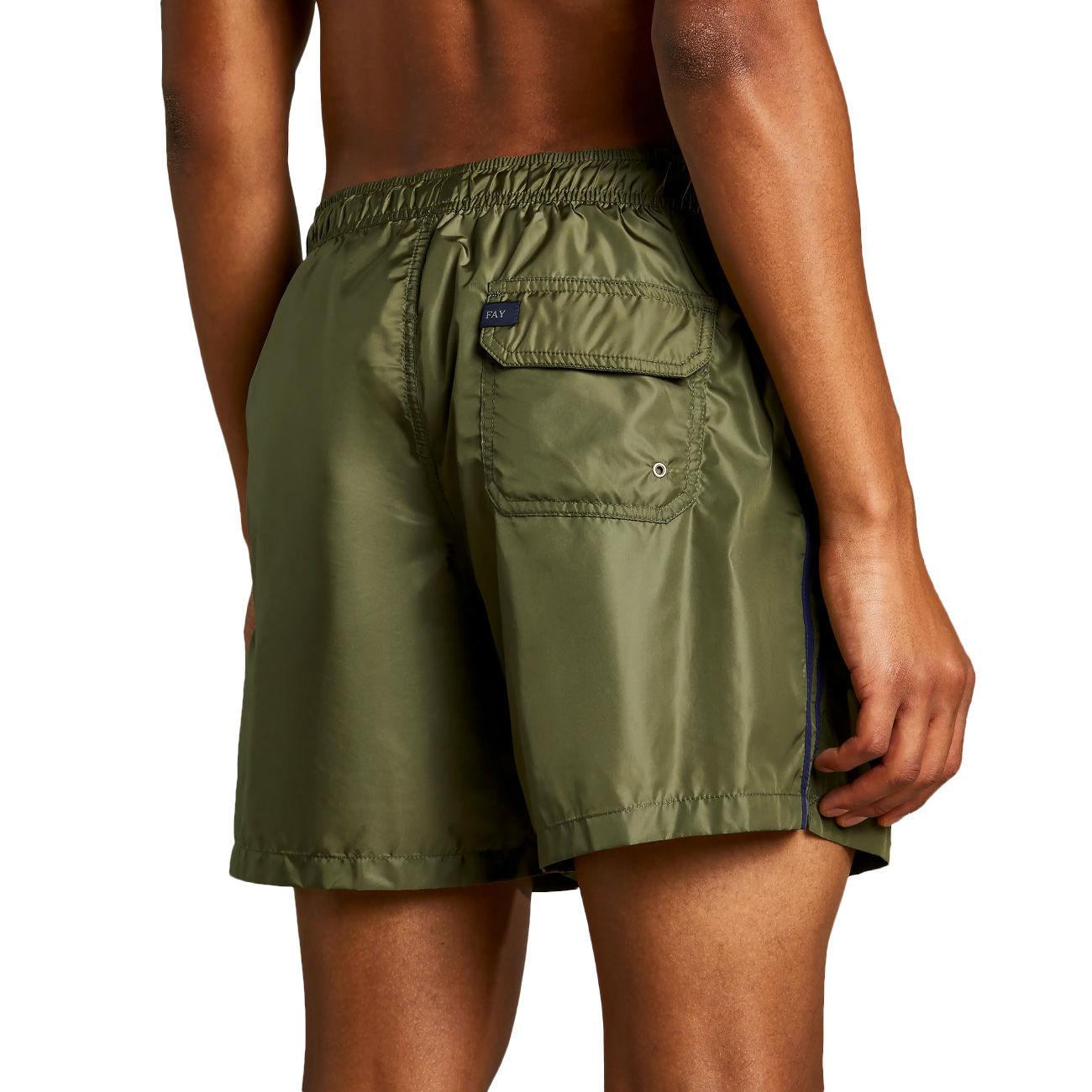 Costume Bande Laterali Uomo Verde Militare Blu N1MD1462620PFWV610 VERDE MILITARE/BLU FAY 