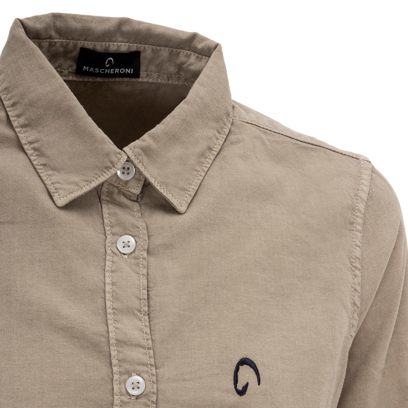 Camicia Classica Donna Linen Sand MASCHERONI/NS503 LINENSAND MASCHERONI SPORTSWEAR 