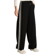 Pantalone Ampio In Maglia P621Z000123N 0A4 BLACK/GESSO ELENA MIRO' 