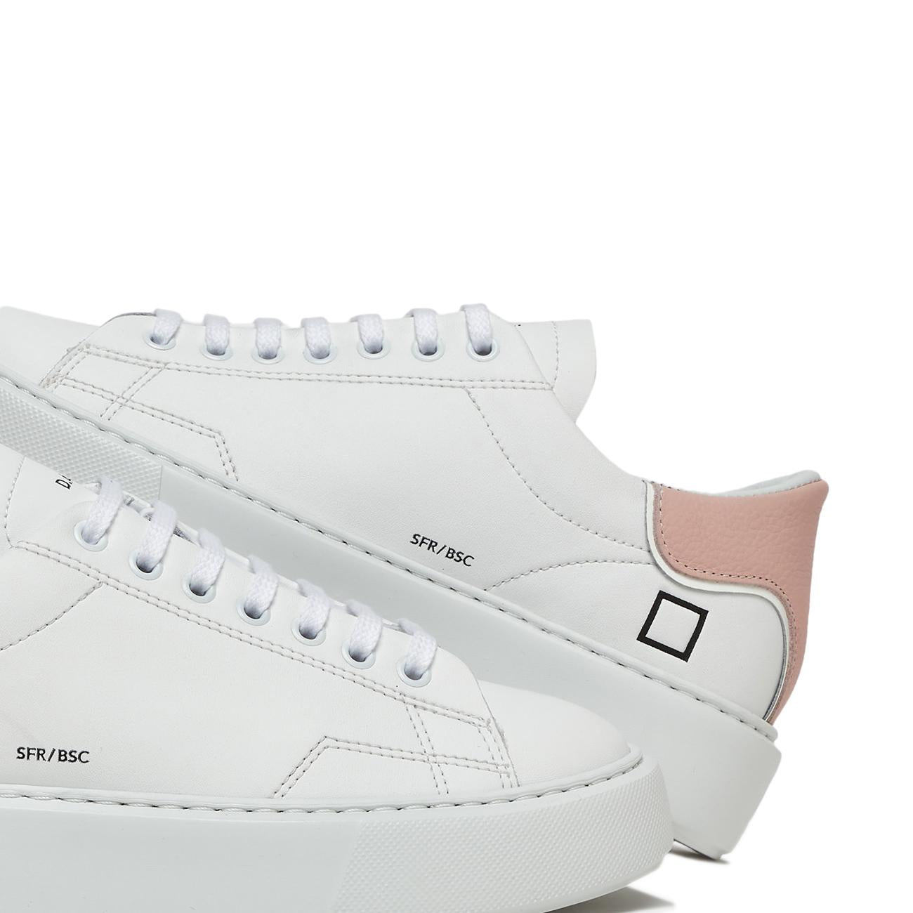 Sneakers Sfera Calf Donna White Pink W997-SF-CA-WP WHITE/PINK D.A.T.E. 