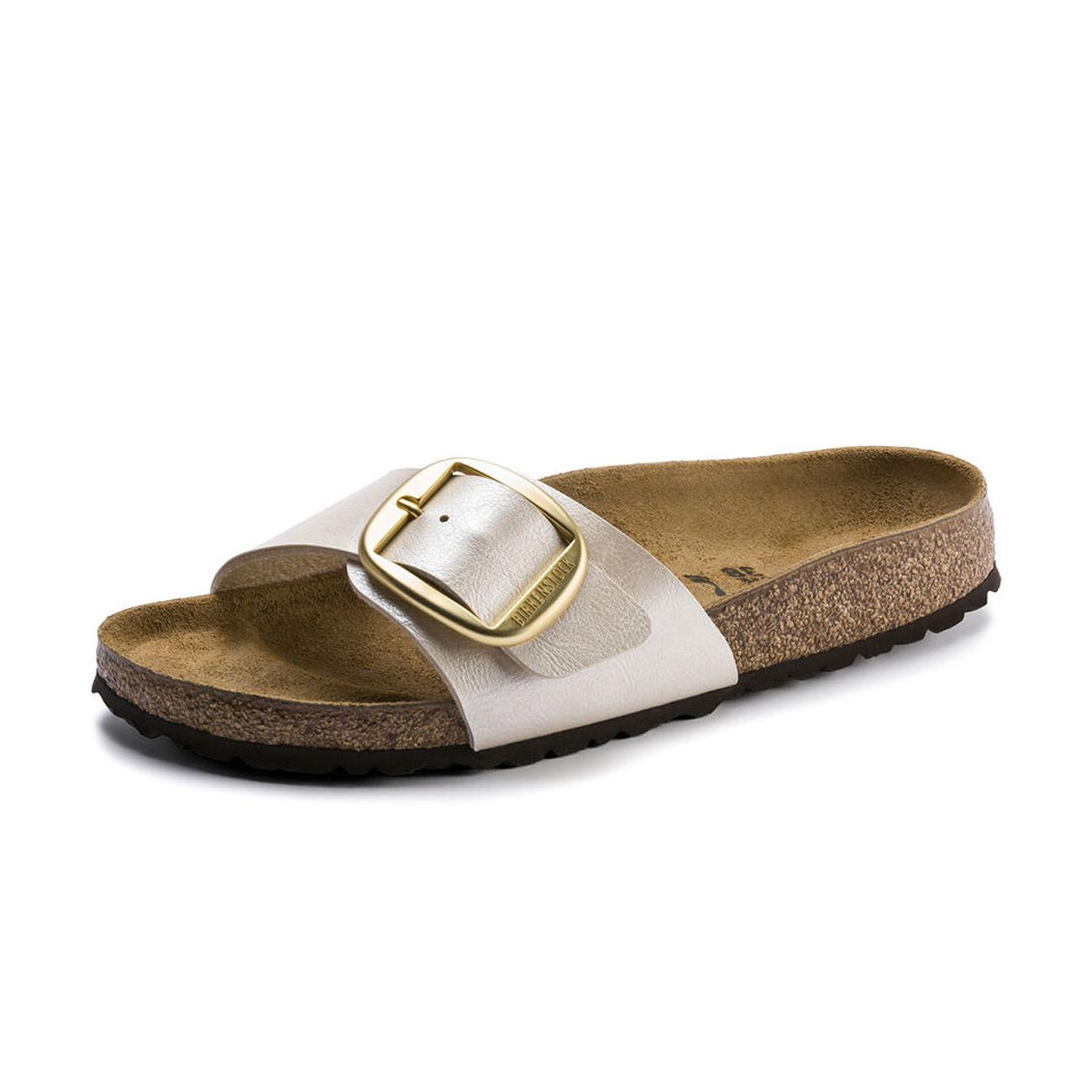 Sandali Madrid Big Buckle Donna Graceful Pearl White 1015279 GRACEFUL PEARL WHITE BIRKENSTOCK 