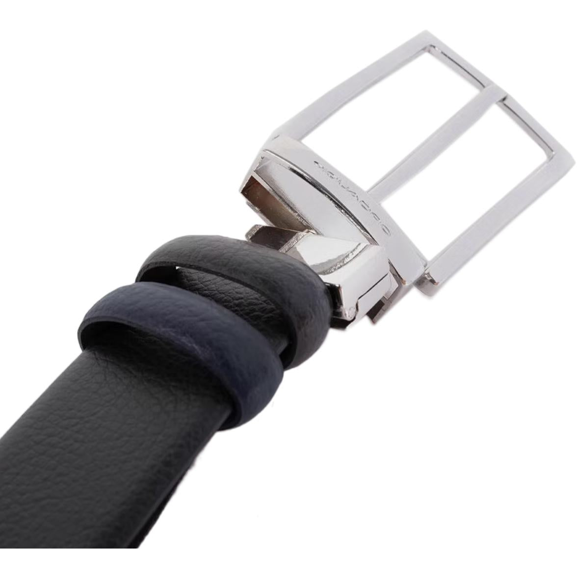 CINTURA U. REVERSIBILE C/FIBBIA AD ADIGLIO PIQUADRO CU4209MO NERO E BLU PIQUADRO 