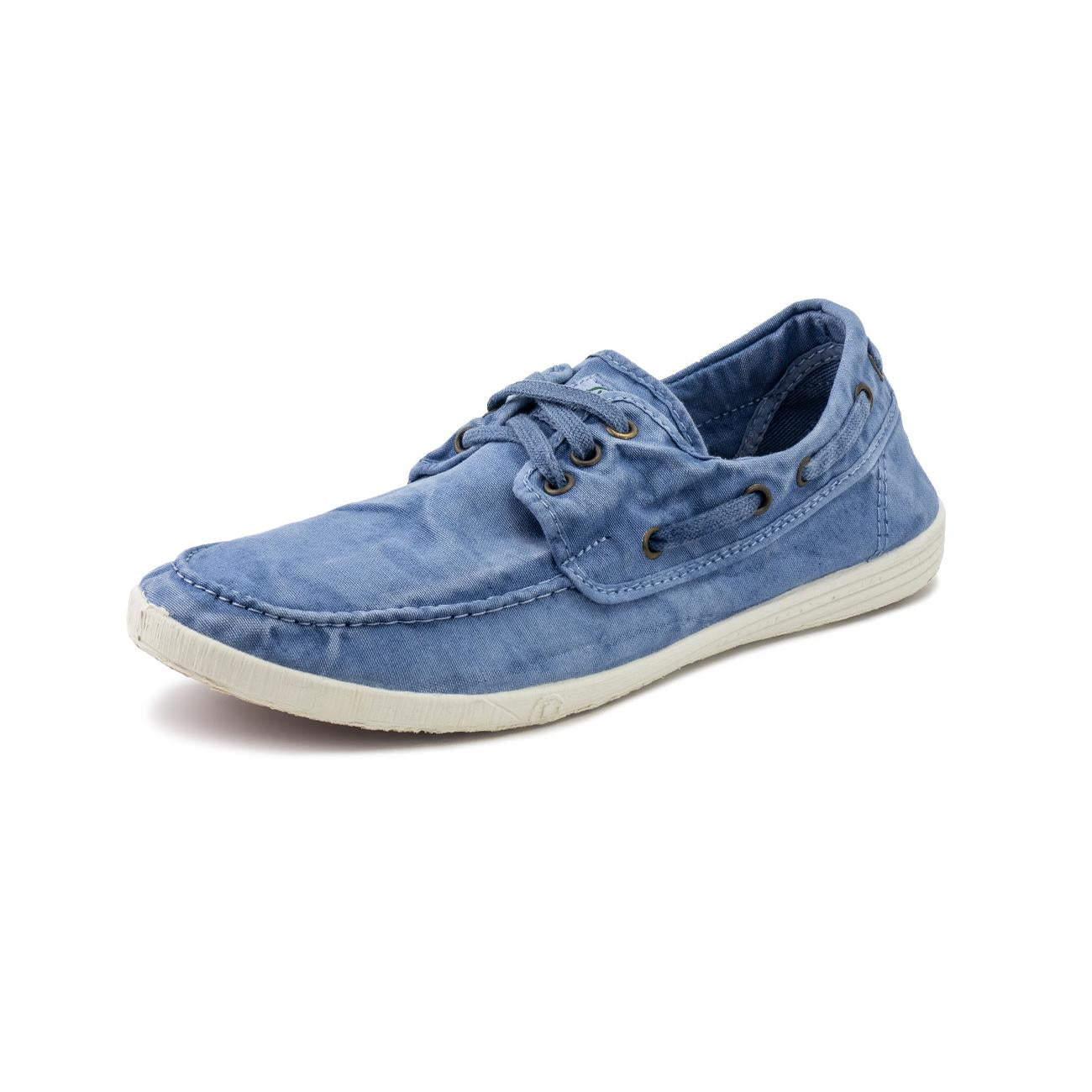 Mocassini Old Elbrus Uomo Celeste 303E 690 CELESTE NATURAL WORLD 