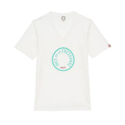 T-Shirt Pia Donna Ecru Turquoise 12Y038CO222 F032 ECRU TURQUOISE INES DE LA FRESSANGE 