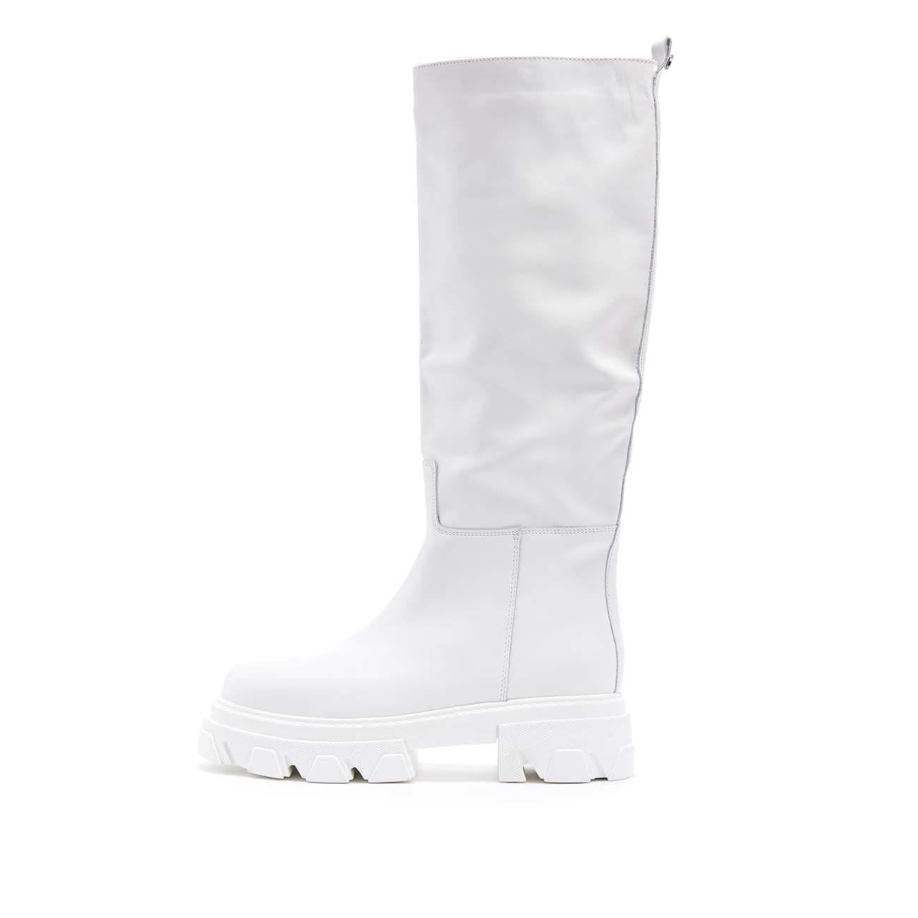 Stivali Alti In Vitello Donna Bianco GM/HOPE/E BIANCO GISEL MOIRE 