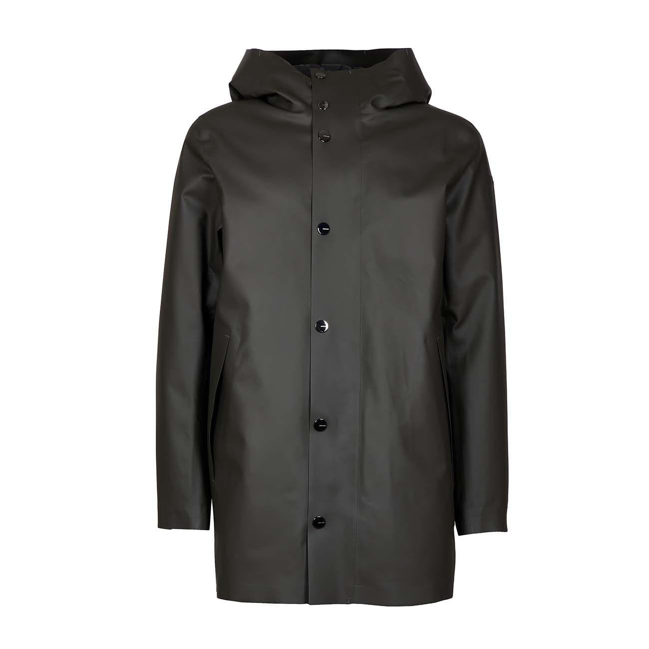 Giaccone Con Cappuccio Double Rubber Uomo Verde Militare W21013 21VERDE MILITARE RRD 