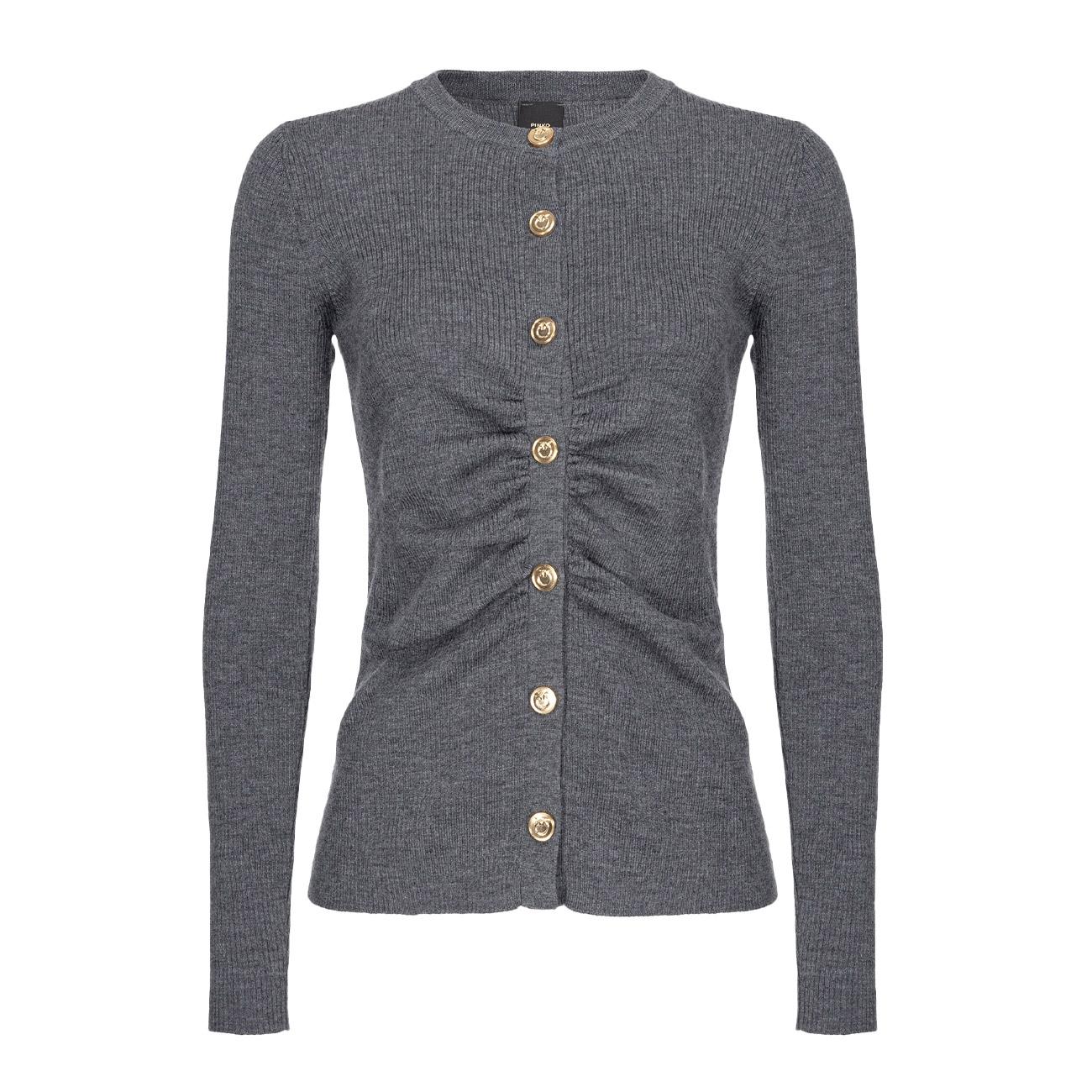 Cardigan Evelignese Donna Dark Grey 102340/A15S I90 DRAK GREY PINKO 