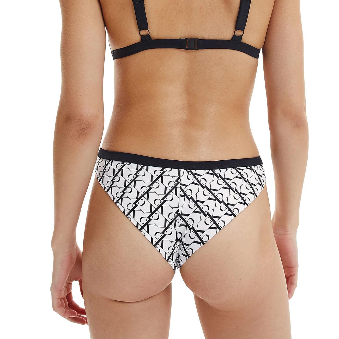 Slip Brasiliana Allover CK/KW0KW01699 0K4MONOGRAM WHITE CALVIN KLEIN UNDERWEAR 