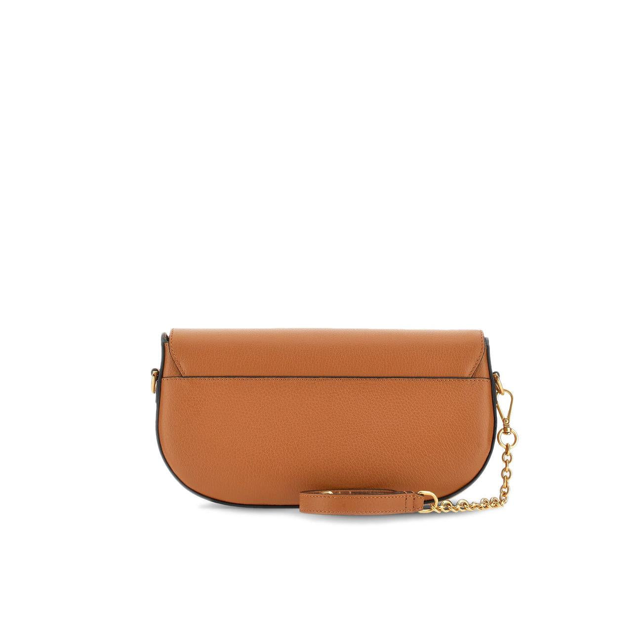 BORSA D. TRACOLLINA PATTA CON CATENA HOGAN KBW01MB1100QVDS018 COGNAC SCURO HOGAN 