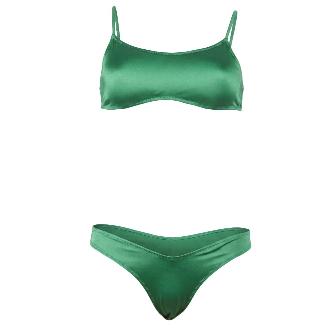 Bikini a Fascia Con Slip A V FGBW2957 080VERDE 4GIVENESS 