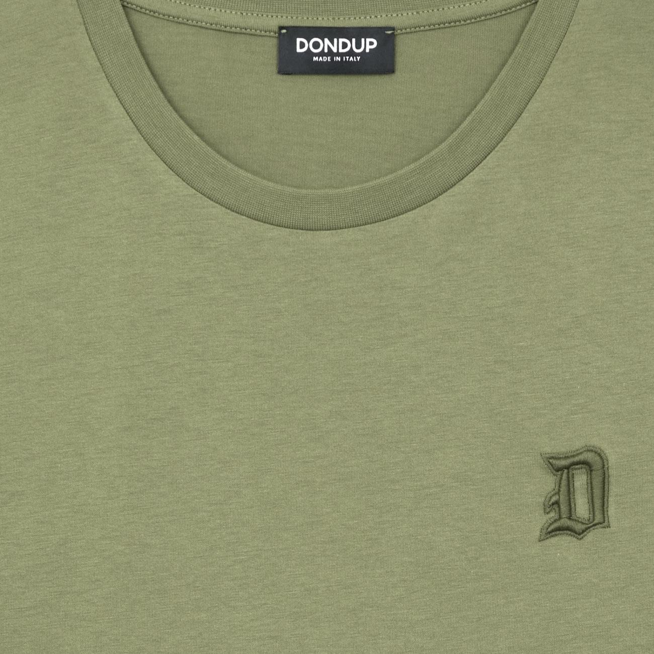 T-Shirt Ricamata US198 JF0309U HN8 632 MILITARE DONDUP 
