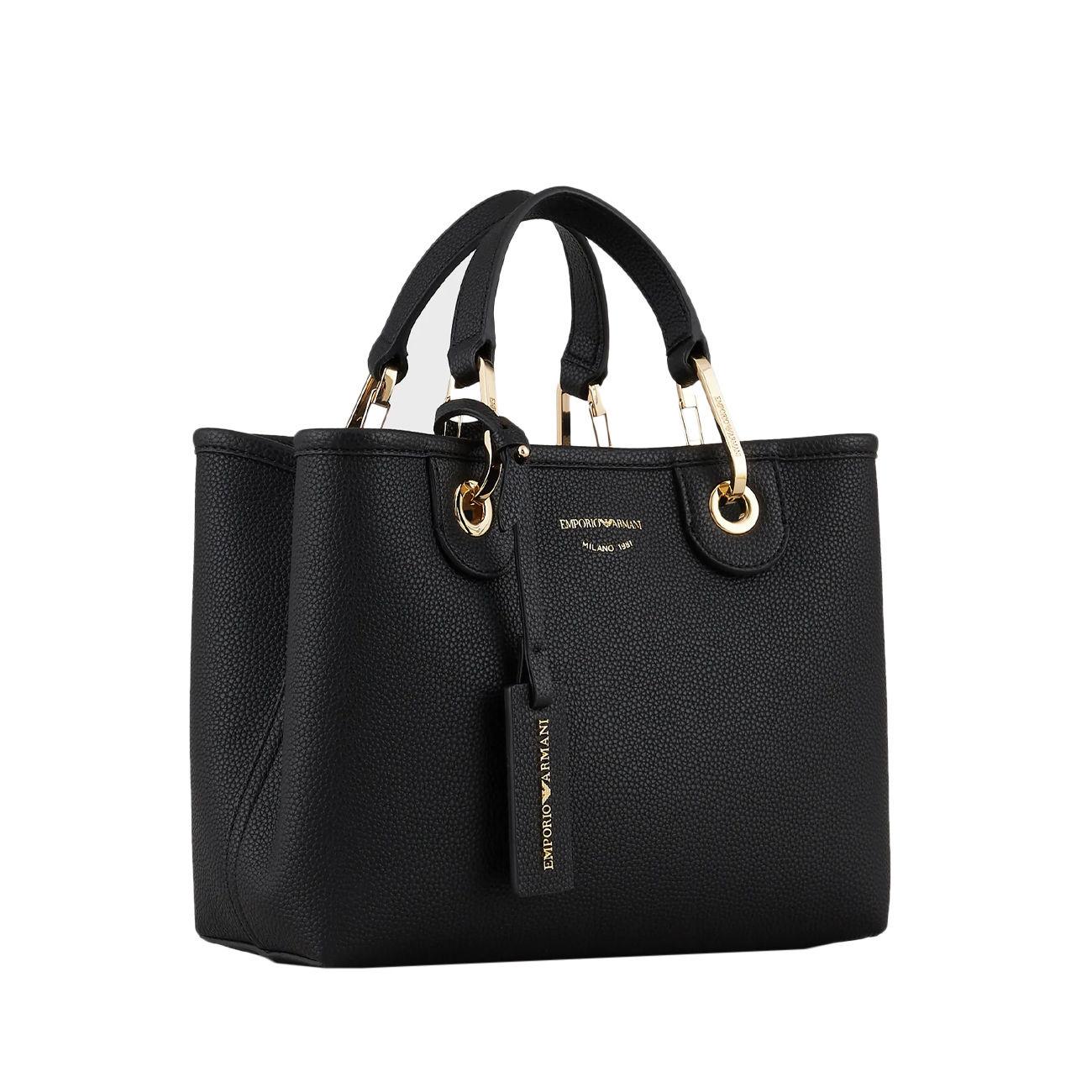 BORSA D. SHOPPER PICCOLA (M) PELLE MY EA Y3D166YFO5B 85218 NERO/ARGENTO EMPORIO ARMANI ACCESSORI 