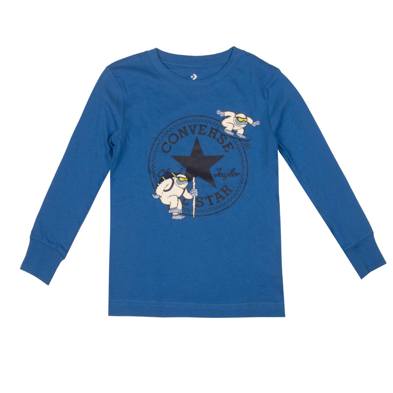 T-Shirt Logo Yeti Bimbo Kinetic Blue 8CC133 B8OKINETICBLUE CONVERSE 