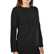Maglia In Lurex Con Spacchi In Lana Donna Nero 57290/12857 099 NERO GRAN SASSO 