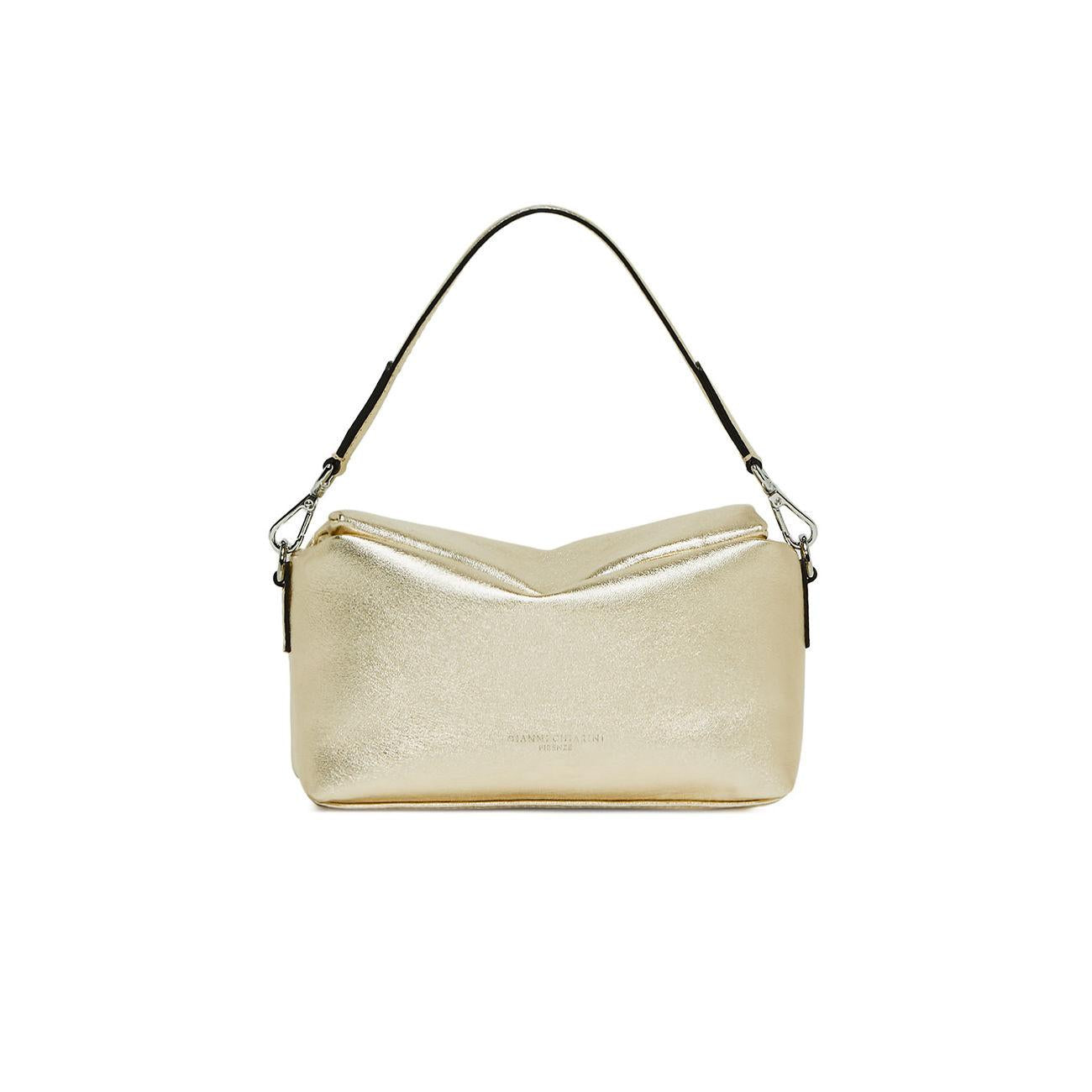 BORSA VALENTINA PELLE GIANNI CHIARINI BS10210SOLLAM 571 PLATINO GIANNI CHIARINI 