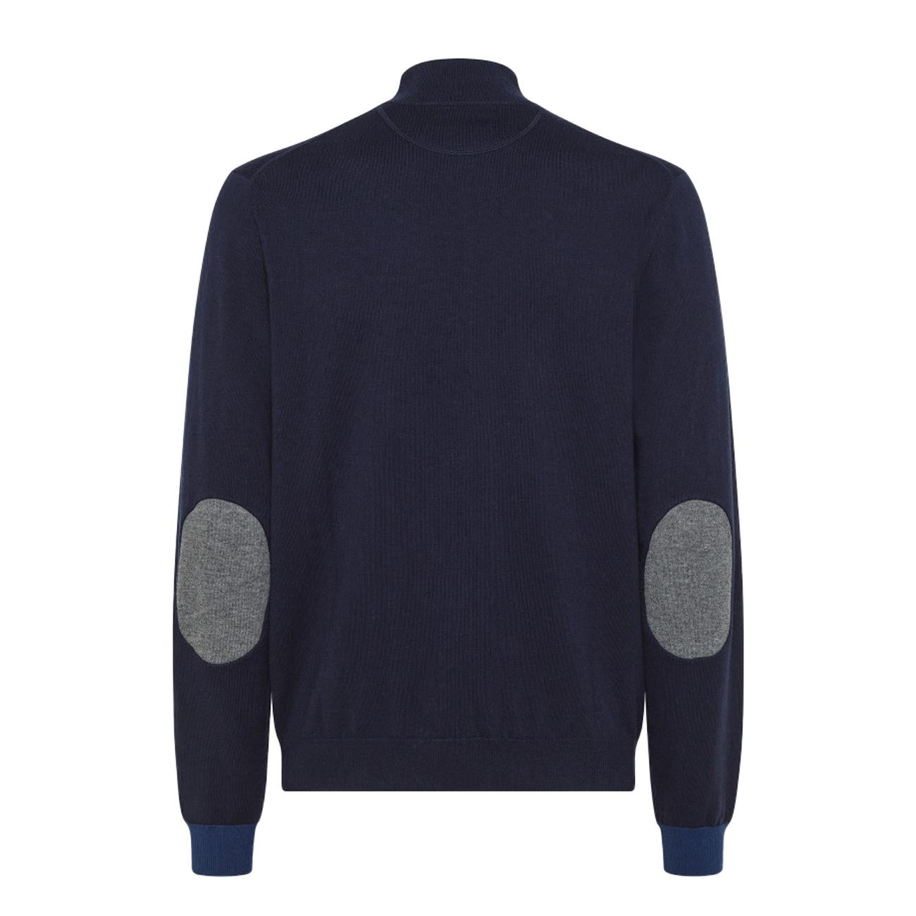 Maglia Strisce Zip Sui Polsini Uomo Blu Navy K43112 07 BLU NAVY SUN68 