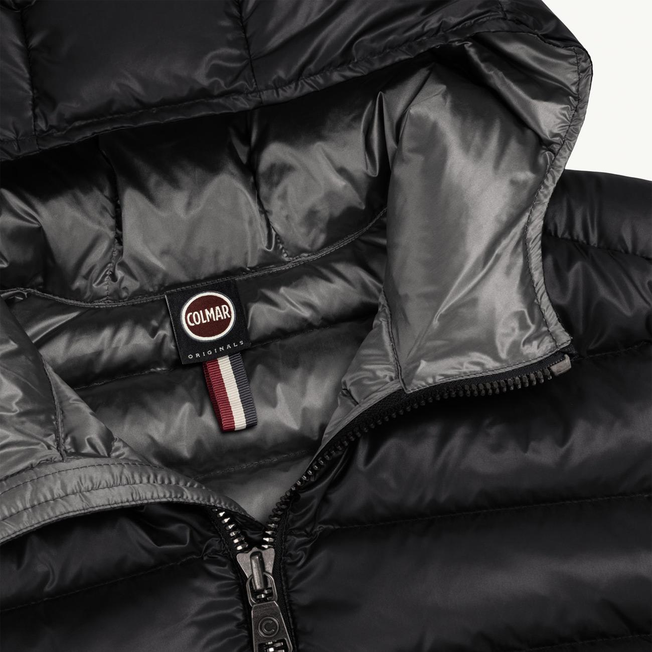 Piumino Classico Con Cappuccio Fisso Donna Nero Dark Steel 2286N/5WG 99 NERO COLMAR ORIGINALS 