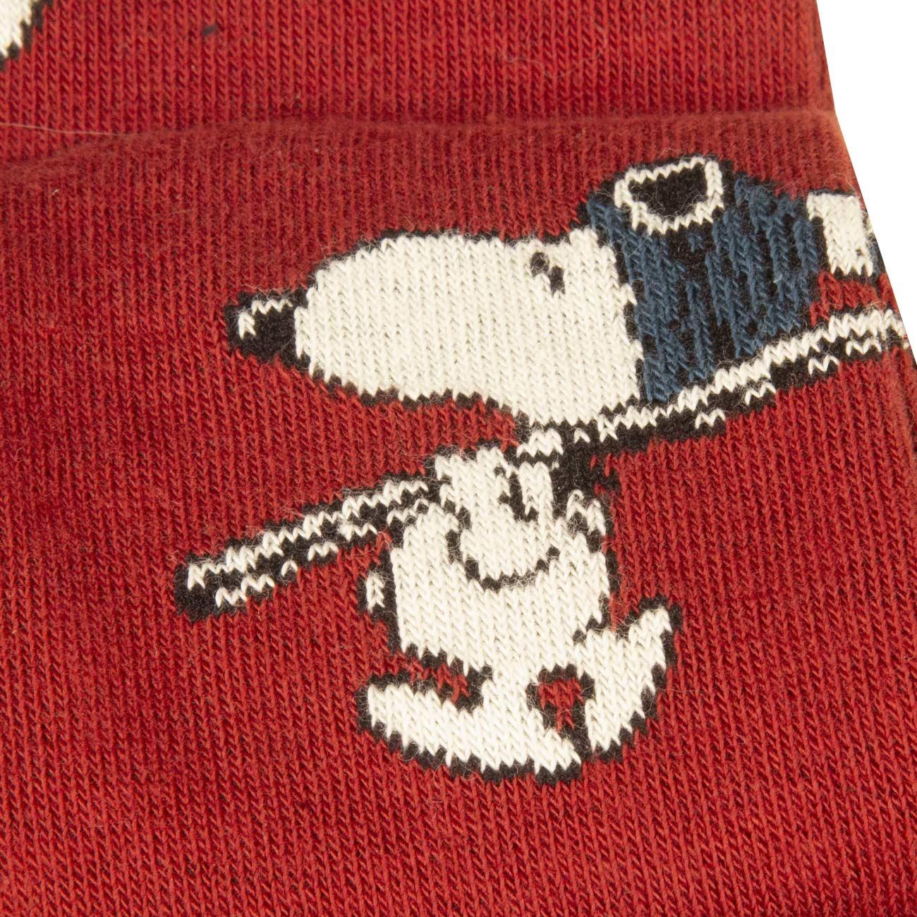 Calze Snoopy Ski All Over Unisex Rosso FW230018A 10 ROSSO SOX IN THE BOX 
