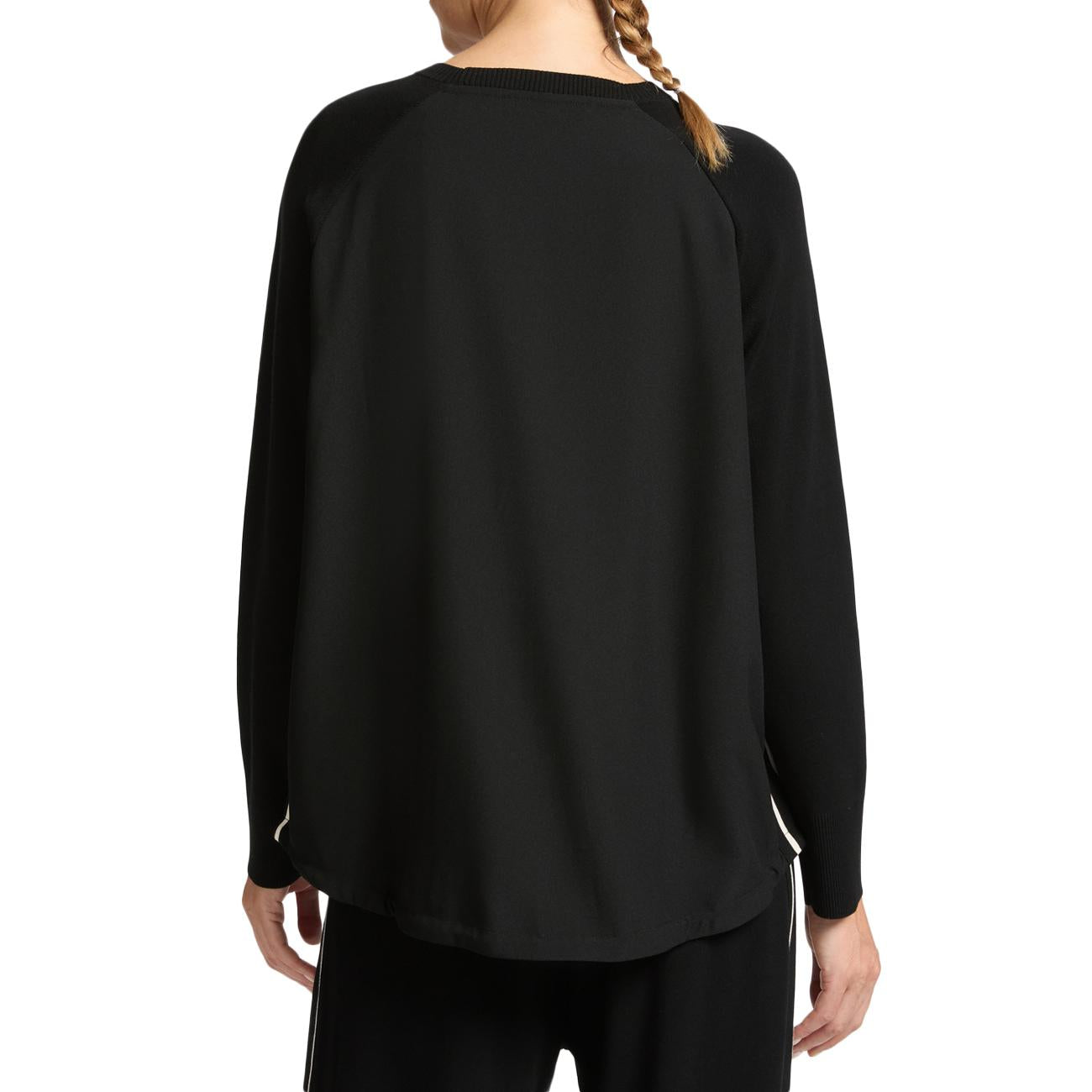 Maglia Con Bordi A Righe M448Z000576N 0A1 BLACK/GESSO ELENA MIRO' 