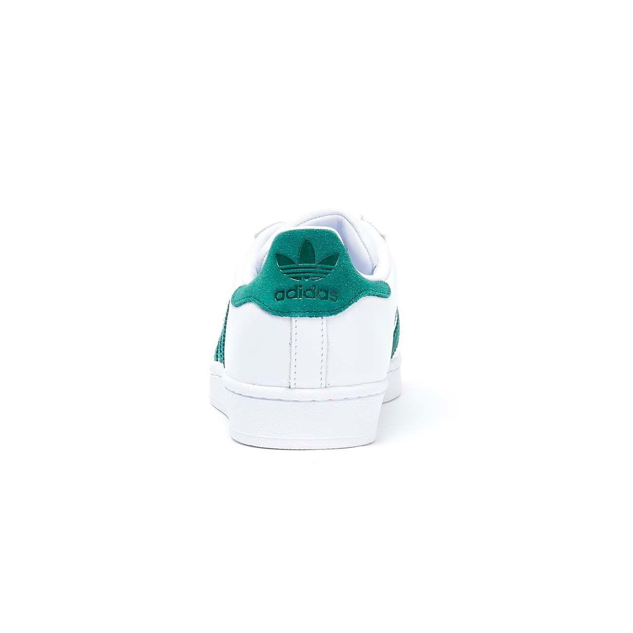 Sneaker Superstar Donna White Green EE4473 FTWWHT/CGREEN ADIDAS 