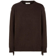 Girocollo In Maglia Rasata Con Frange MGKD11074 NERO AKEP 