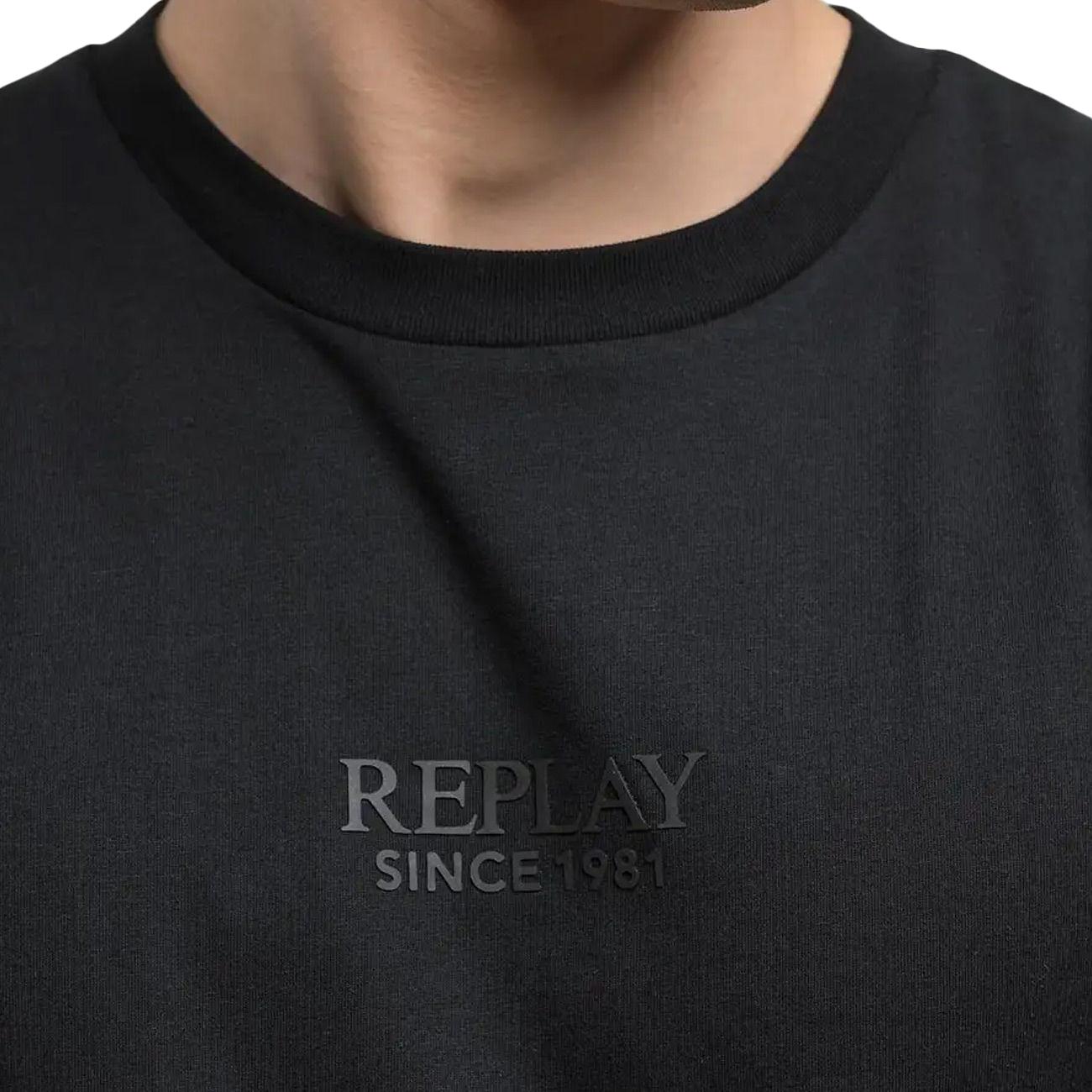 REPLAY T-Shirt Regular Fit Uomo Nero M3047.000.23732P 098 BLACK 