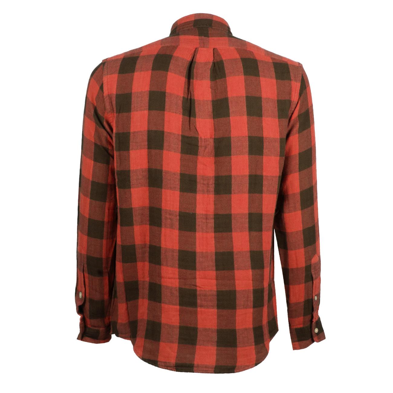 Camicia Sportiva Uomo Red Black 710922250 003 RED/BLACK POLO RALPH LAUREN 