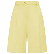 CRUNA REGULAR FIT SHORTS GINOCCHIO CON PINCES VISCOSA/LINO/GABARDINE NOAH2617 177 MIELE 