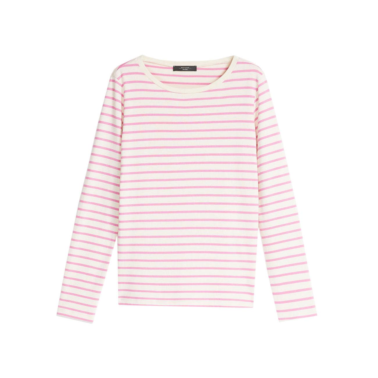 T-shirt Fretty In Maglia Jersey Donna Avorio Peonia MM/59410127600 004AVORIO.PEONIA MAX MARA WEEKEND 
