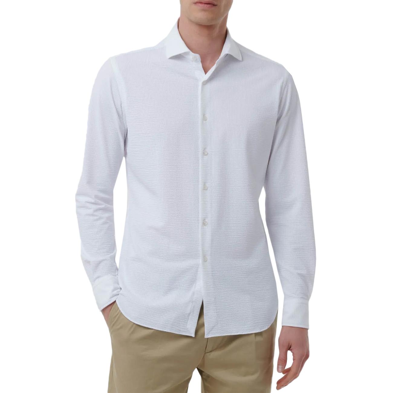 Camicia Active Sirsucker Uomo Bianco 61616 001 BIANCO XACUS 