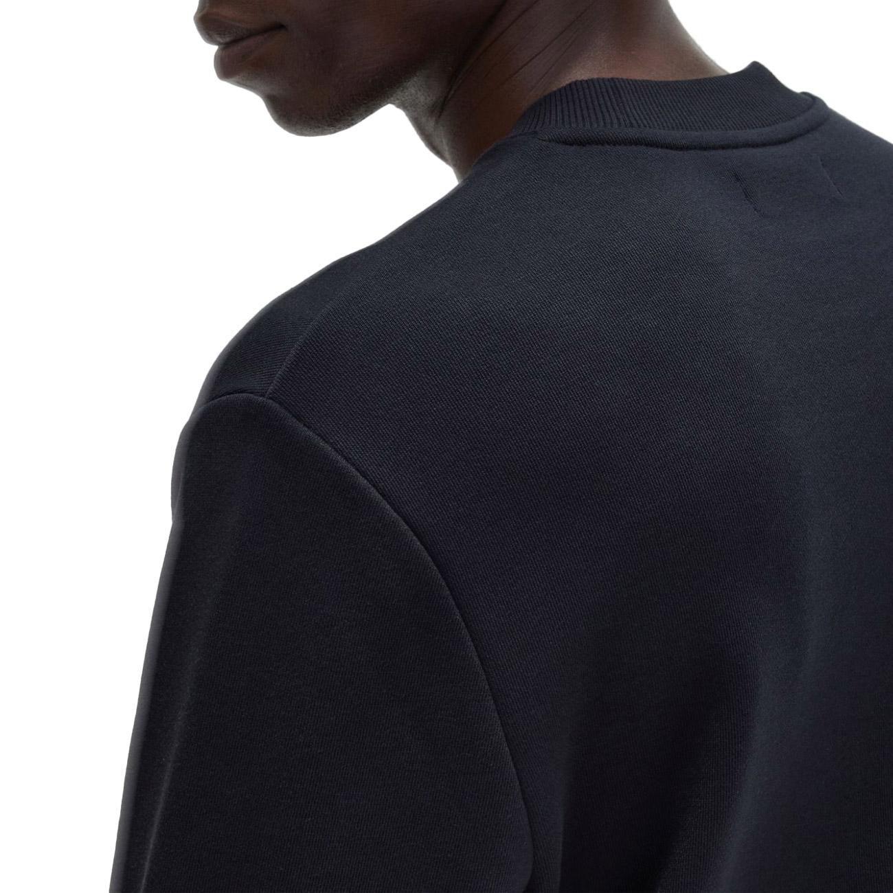 FELPA U. GC M/L COTONE C/PROF. IN CONTRASTO FRED PERRY M7535 184 NERO FRED PERRY 