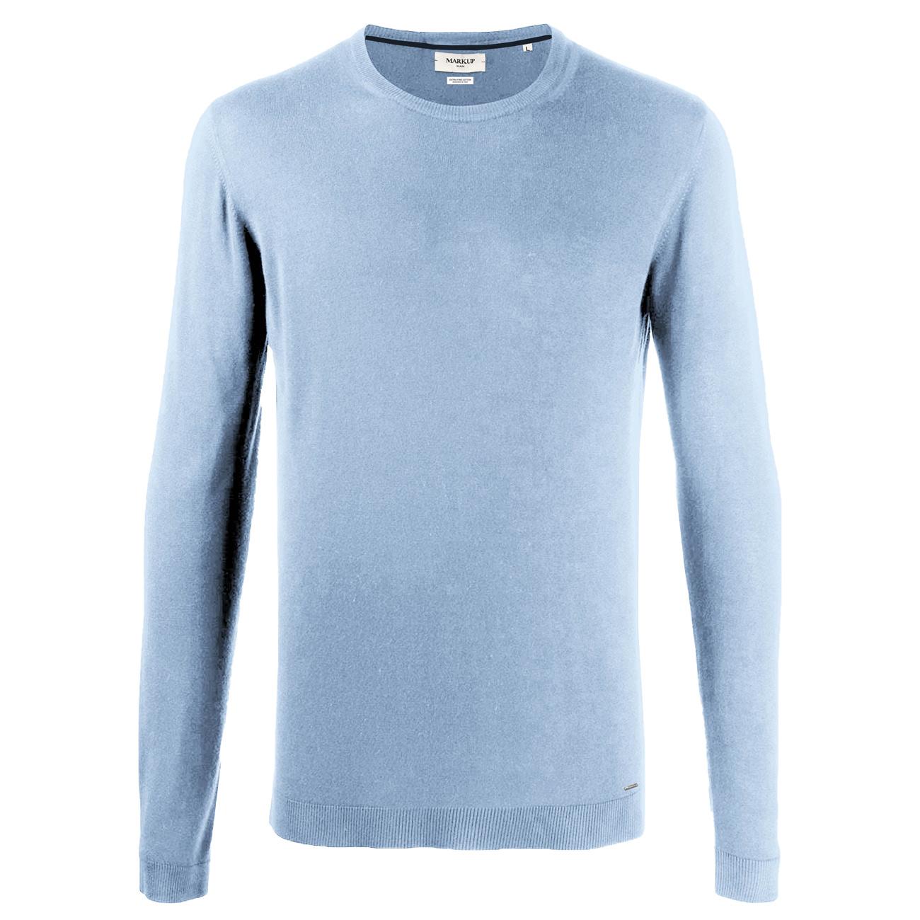 Pullover In Cotone MK10001 CELESTE MARKUP 