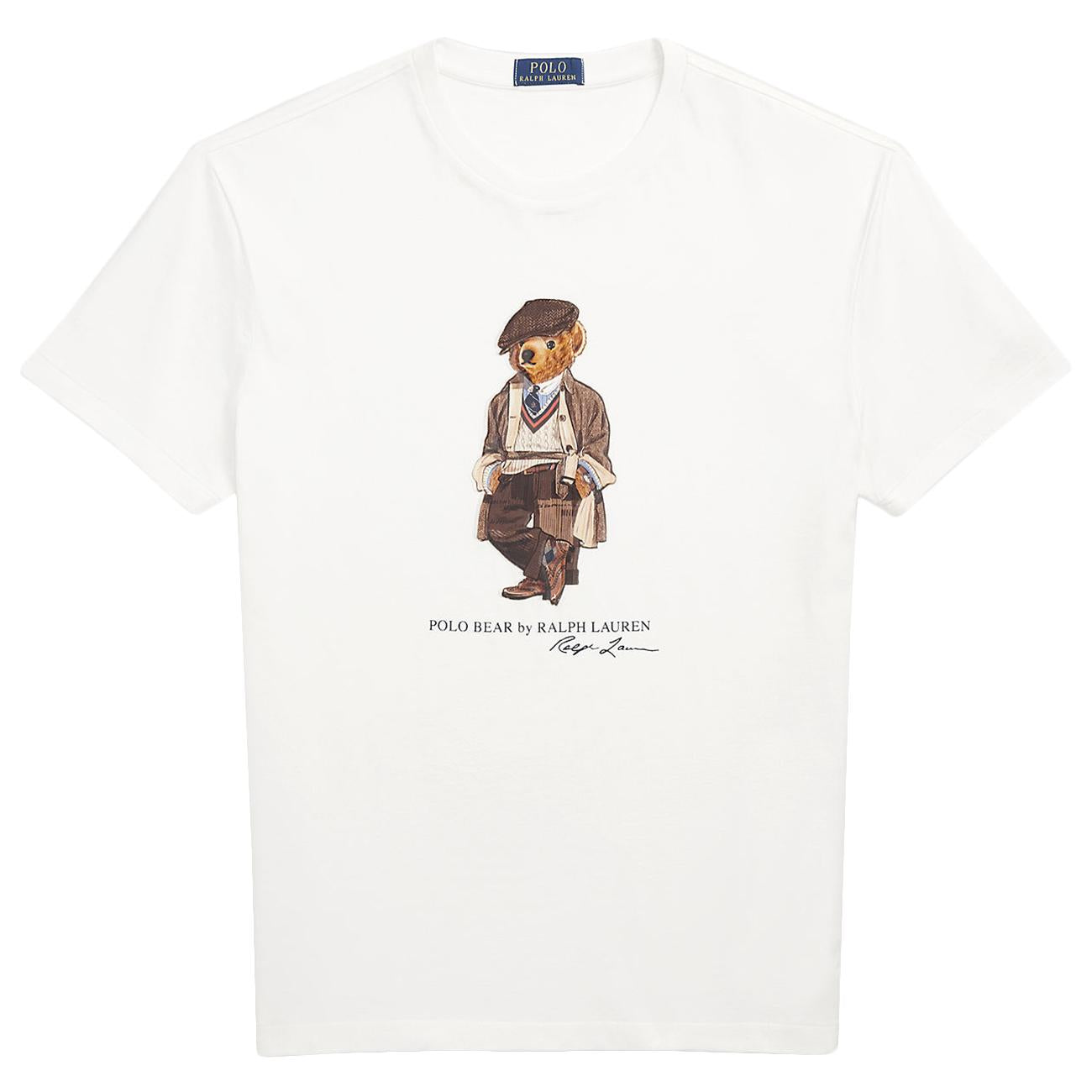 T-Shirt In Jersey Polo Bear Slim Fit 710P00085 001 DECKWASHB WHITE HRTG BEAR POLO RALPH LAUREN 