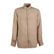 CAMICIA U. M/L T.UNITA C/FRANCESE GUGLIELMINOTTI QE8CUU US4/BEIGE GUGLIELMINOTTI 