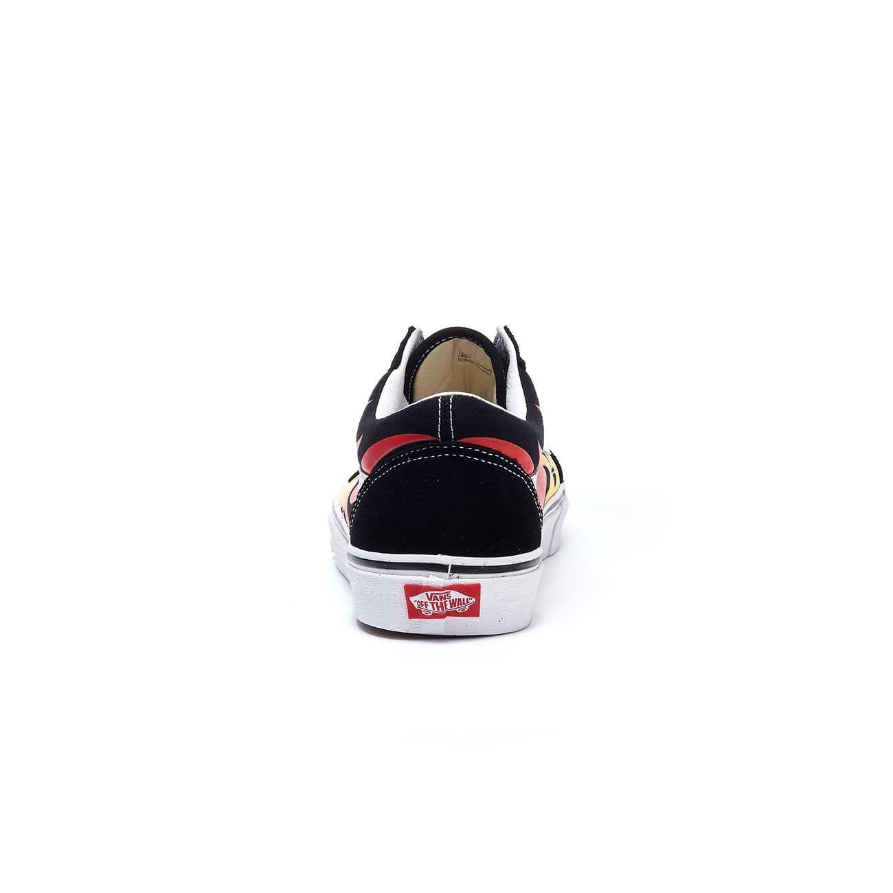 Sneakers Old Skool Flame Uomo Black Flame VN0A38G1 PHN1BLACK/BLACK/TRWHT VANS 