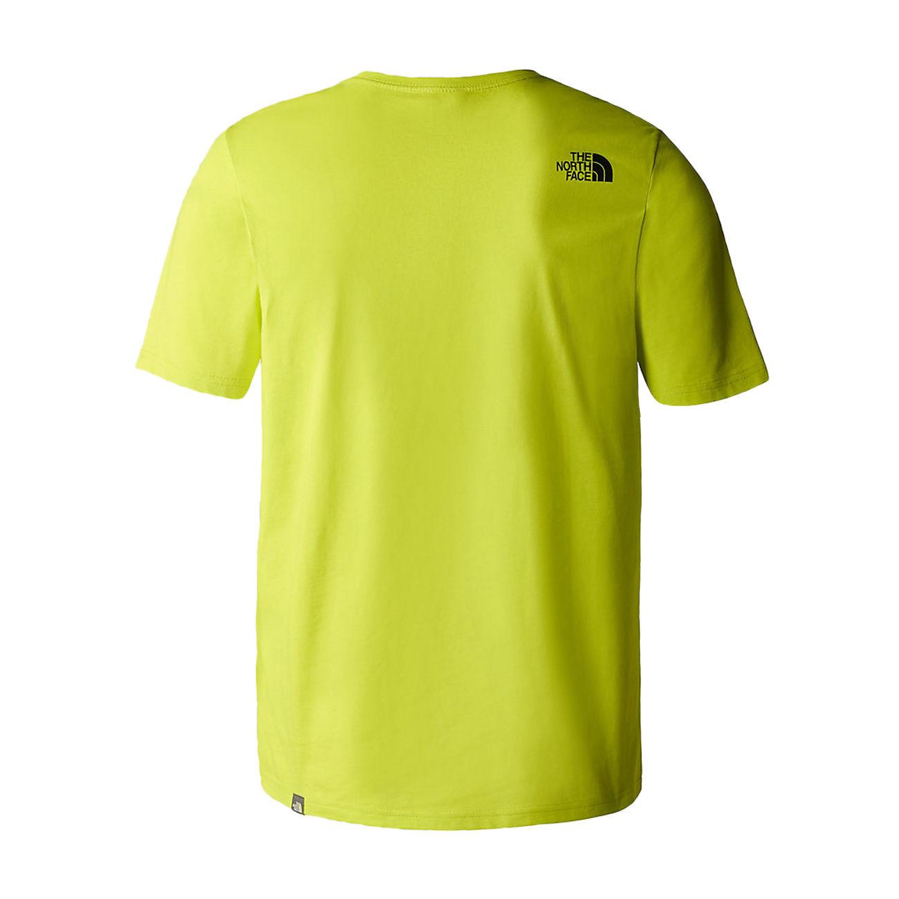 T-SHIRT U. G/C COT. EASY C/LOGO THE NORTH FACE NF0A2TX3 8NT1 LEDYELLOW THE NORTH FACE 