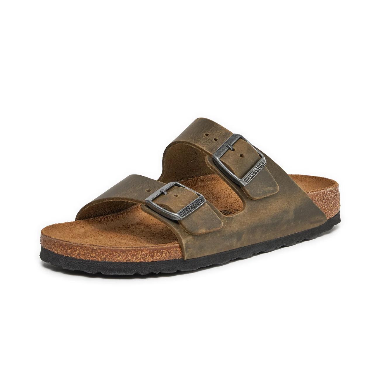 Sandali Arizona Oiled Leather 1027039 FADED KHAKI BIRKENSTOCK 