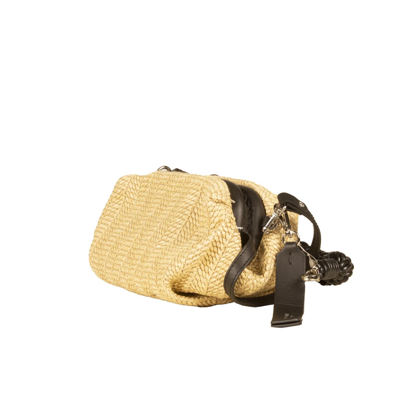 Clouch Colette Donna Corda Nero BS8404CLPGLRIG/PL 4218CORDA.NERO GIANNI CHIARINI 