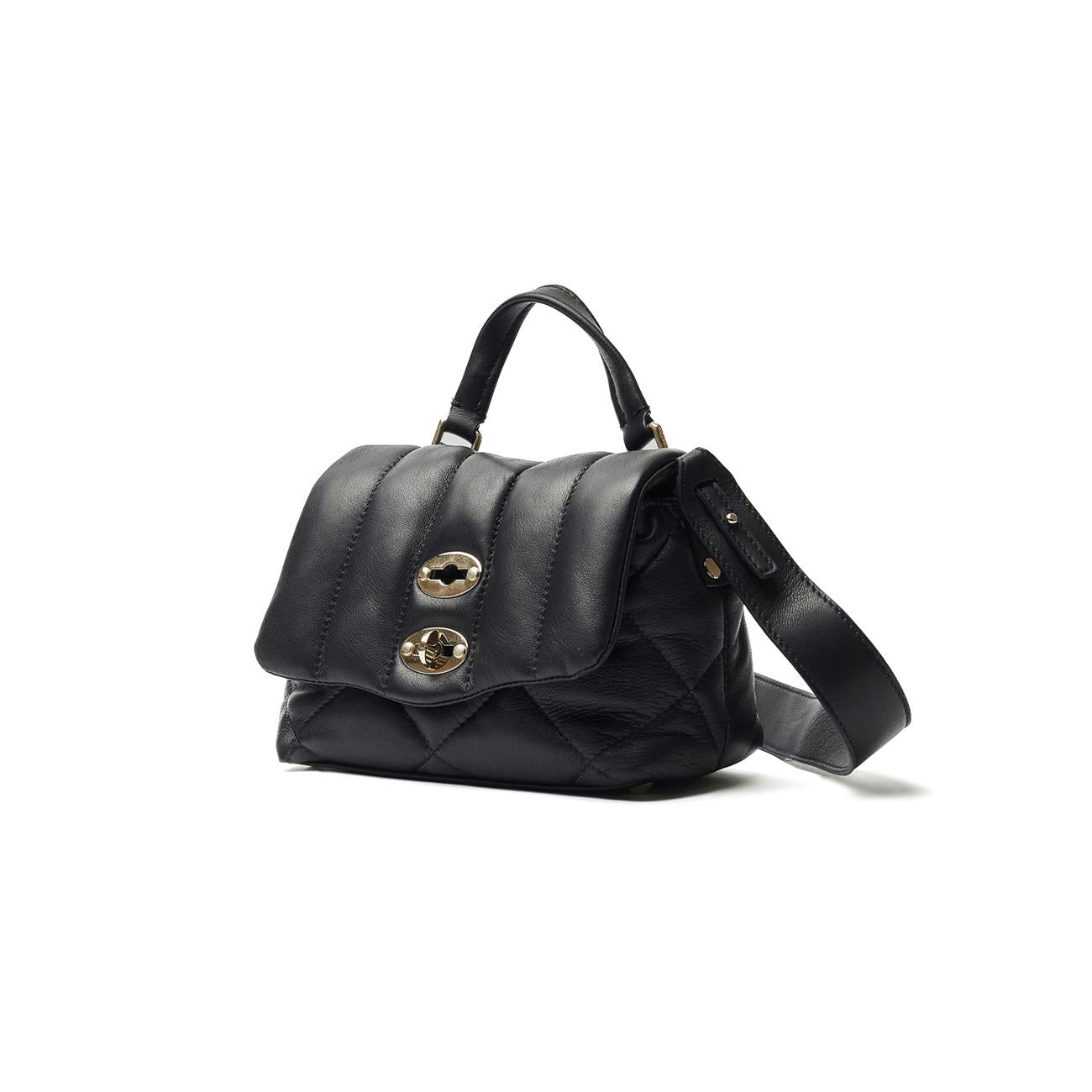 Borsa Postina Veneta Baby Matelasse' Donna Black Nero 068590 0880000 BABY Z0001 BLACK NERO ZANELLATO 