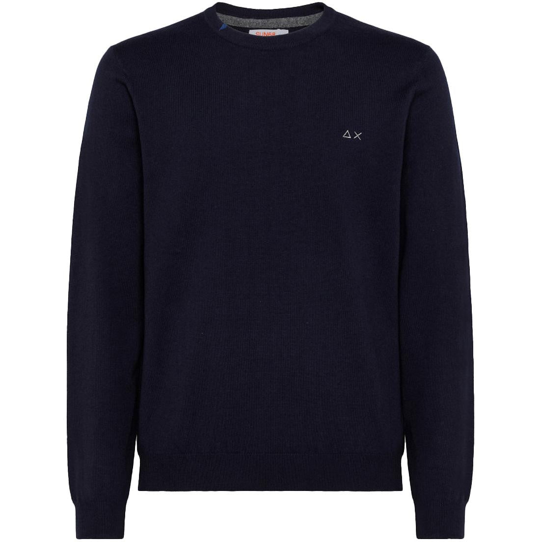 Pull Over Round Solid Uomo Navy Blue K42101 07 NAVY BLUE SUN68 