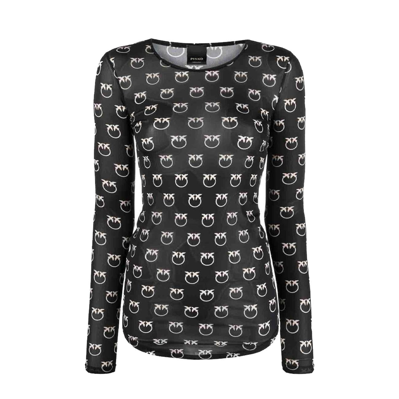 Maglia Berlino Donna Nero Avorio 100639/A13G ZB2 NERO/AVORIO PINKO 