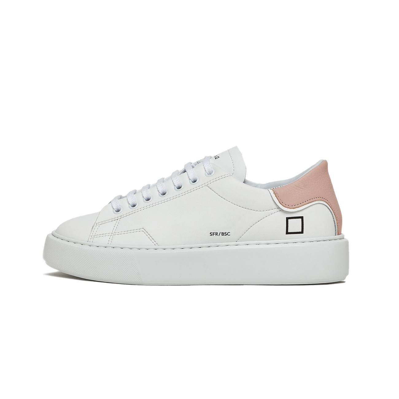 Sneakers Sfera Calf Donna White Pink W997-SF-CA-WP WHITE/PINK D.A.T.E. 
